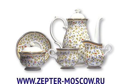 Флора - кофейный сервиз на 12 персон Флора - кофейный сервиз на 12 персон
