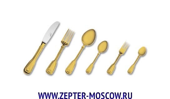 Венус - Набор столовых приборов на 6 персон позолоченный (36 пр.) Венус - Набор столовых приборов на 6 персон позолоченный (36 пр.)